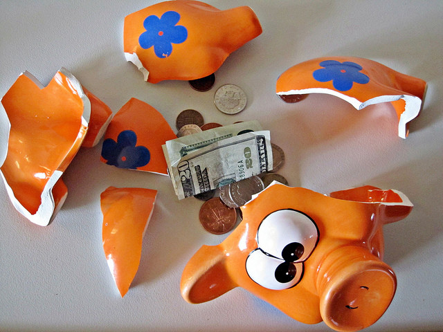 Broken Piggy Bank - Tennis on a Budget Broken Piggy Bank - Tennis on a Budget