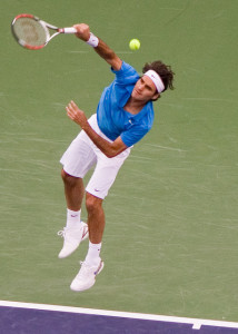 Federer serve