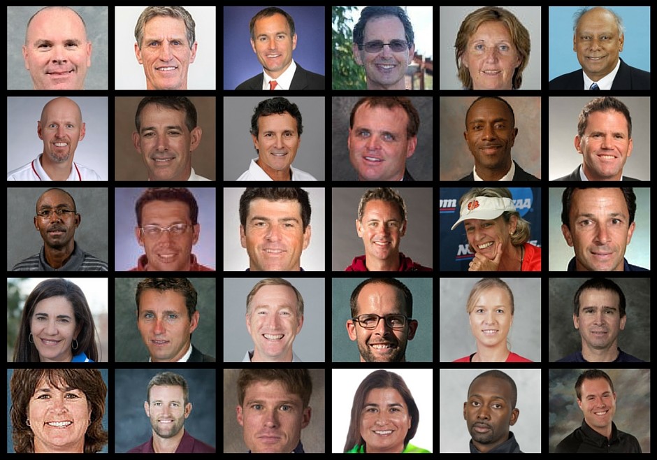 College Tennis Coaches Collage