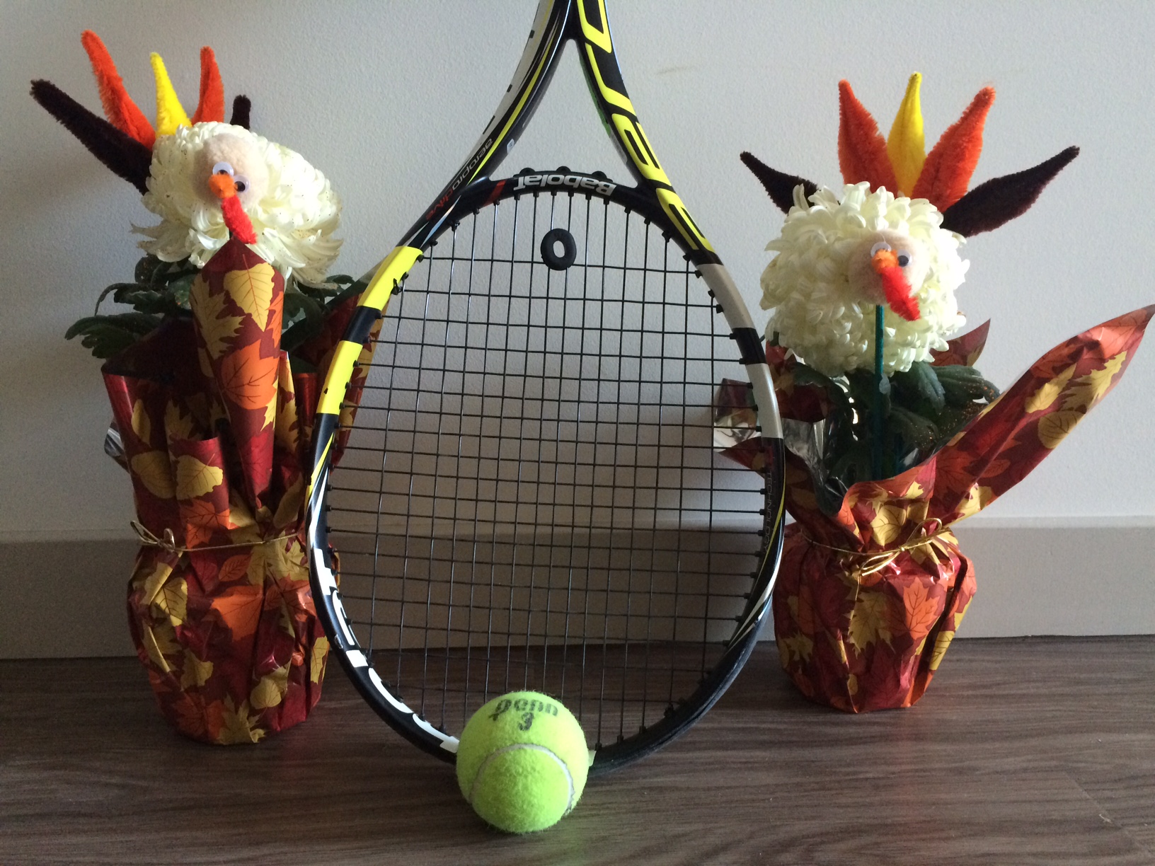 Thanksgiving Tennis Turkeys Giving Thanks