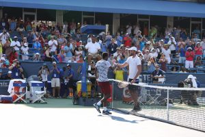 Gael Monfils Ivo Karlovic 2016 Citi Open Championship - Handshake